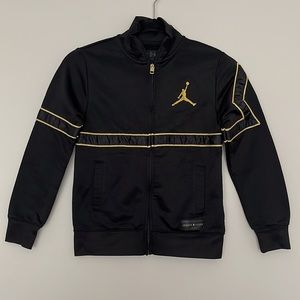 Nike Air Jordan X Asahd Boys Black Golden Track Jacket Size S